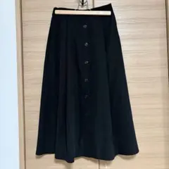 1/10まで　黒　ロングスカート ポケット付き