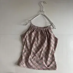 バーバリーブルーレーベル ノバチェック キャミソール 平成 Y2K 00s