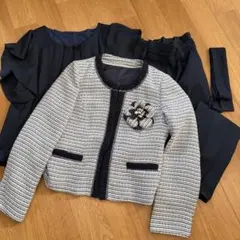 セットアップ　スーツ　ジャケット　卒業式　L 11 紺　ルイルエブティック