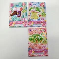 アイカツカード ライムステージコーデ ケープ スカート ブーツ さくら