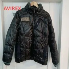 AVIREX アヴィレックス パディング ワッペン ジャケット フード収納