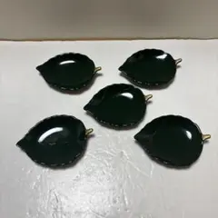木ノ葉皿 五枚組 渕金　５枚