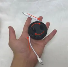 【ケーブルすっきり】巻き取り式ケーブル ホルダー＜お得な4色セット＞