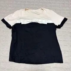 TO BE CHIC ピンク ブラック リボン Tシャツ 約 Xlサイズのサムネイル