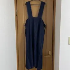 POU DOU DOU デニムサロペット リボン付き