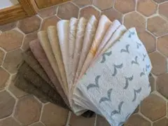 古フェイスタオル 14枚セット 多色(無地・柄)