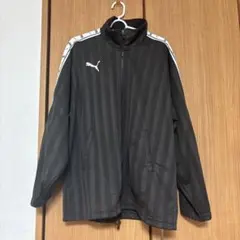 PUMA ストライプ ジップアップジャケット ブラック