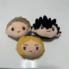 ハイキュー!!ガチャガチャぬいぐるみクリップ 黒尾鉄朗 孤爪研磨 夜久衛輔