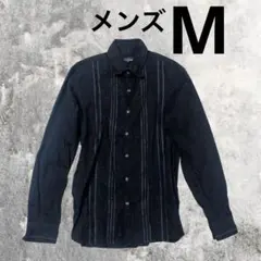 ジャガード ゴシック シャツ M 綿100% ゴス グランジ ヴィンテージのサムネイル