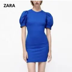 ZARA パフバルーンスリーブ　ワンピース　S