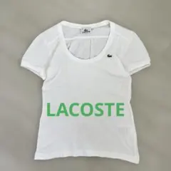 LACOSTE ラコステ 半袖Tシャツ ホワイト 38 白 y2k ピチT 海外のサムネイル