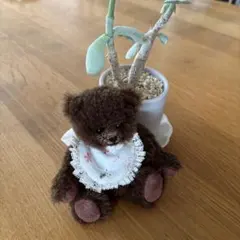 ミニチュア テディベア 椅子 作家 ハンドメイド - メルカリ