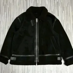 美品✨H＆M ムートンジャケット B-3 フライトジャケット ブラック XL