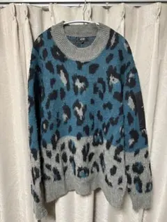 レオパードニットセーター Lサイズ