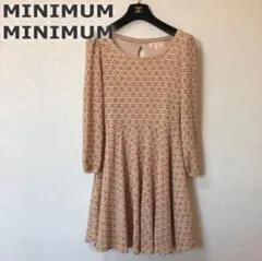 MINIMUMMINIMUM レトロ花柄 長袖ワンピース サイズ2 総レース