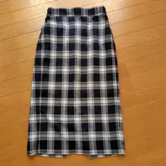 GU チェック柄タイトスカート