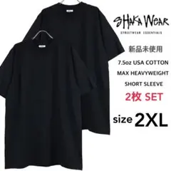 シャカウェア 新品 マックスヘビーウェイト 無地Tシャツ 黒 2枚セット 2XL