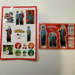 ヒロアカ メンズノンノ 付録 アクリルスタンド シール 緑谷出久 爆豪勝己