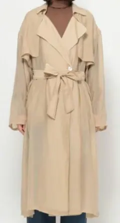 B: シアーボイルマキシトレンチコート　niko and...