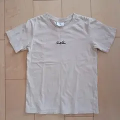 子供服　Tシャツ　半袖　夏　ベージュ　ロゴ　アーノルドパーマー　ワンポイントのサムネイル