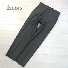 セオリー　リネン混テーパードパンツ　スリムシルエット　ストレッチ　春夏　カーキのサムネイル