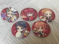 ツイステッドワンダーランドハーツラビュル寮の缶バッジ5個セット