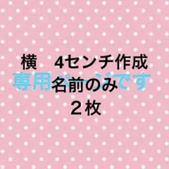 名前ワッペン　カラフル　ゼッケン　名札