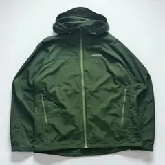 【美品】モンベル　O.D.パーカ　メンズ　グリーン　ウィンドブレーカー　XL