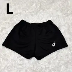 asics バレーボールパンツ　アシックス　ショート L 黒