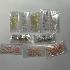 ネイルパーツ リボン ハート お花 星