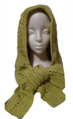 グラニースクエアバラクラバ　ボンネットロングマフラー フード付きロングマフラー