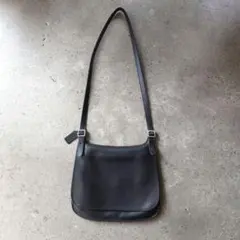 希少 COACH オールドコーチ 9404 ショルダーバッグ オールレザー 黒 