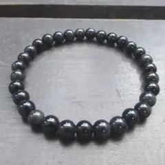 6ミリ玉　レインボーオブシディアンブレスレット　天然石　パワーストーン