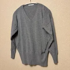 アーバンリサーチ（URBAN RESEARCH）　グレー Vネックニット 長袖