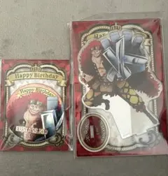 ワンピース シャンクス アクリルスタンド ＆ 缶バッジ バースデー