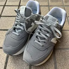 New Balance 厚底 スニーカー 574+ WL574ZSD 25cm