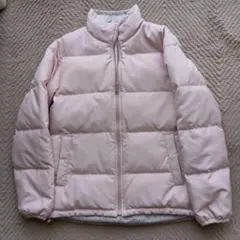 リバーシブル(ピンク＆花柄)ダウンジャケット