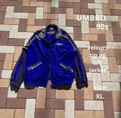 UMBRO 90s ベロア ジップアップジャケット XL