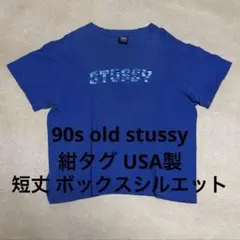 90s old stussy usa製 グラフィック ビンテージ Tシャツ 短丈