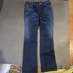 ブーツカットデニム・ダークブルー