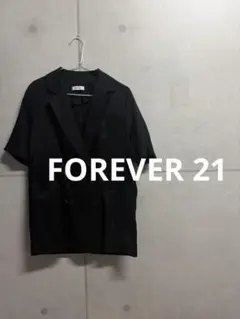 2050. 専用 FOREVER 21 ダブルブレスト 半袖 シアー ジャケットのサムネイル