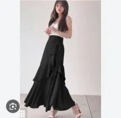 GRL tu683 フレアロングスリットスカート