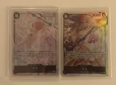 OP15-086[SR]：(パラレル)ナミと[SR]：ナミ 2枚売り