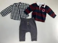 petit main&petit bateau トップス&ボトムス 3点セット