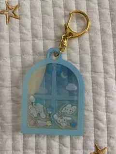 シナモロール　サンリオ　シャカシャカ　キーホルダー