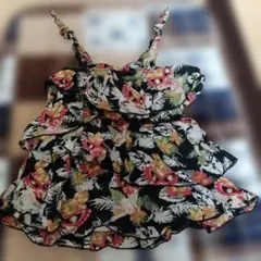 ヒスミニ　フリルサマーワンピ　80