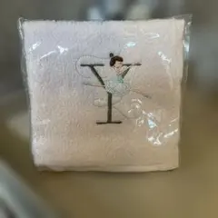 バレリーナ刺繍 ピンクタオル Y