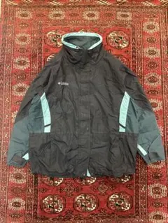 B品Columbia コロンビア Terra Nova マウンテンJK 紺緑系色