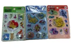 韓国限定 ポケモン ウォーターシール キラキラシール 3種セット