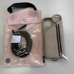 ajew iPhone15用ケース【ストラップは新品未使用】